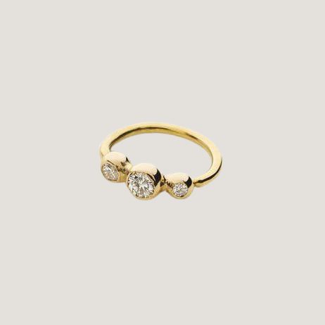 Mini Hoop With Diamonds
