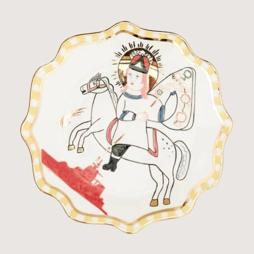 Square Plate Freedom With St. George