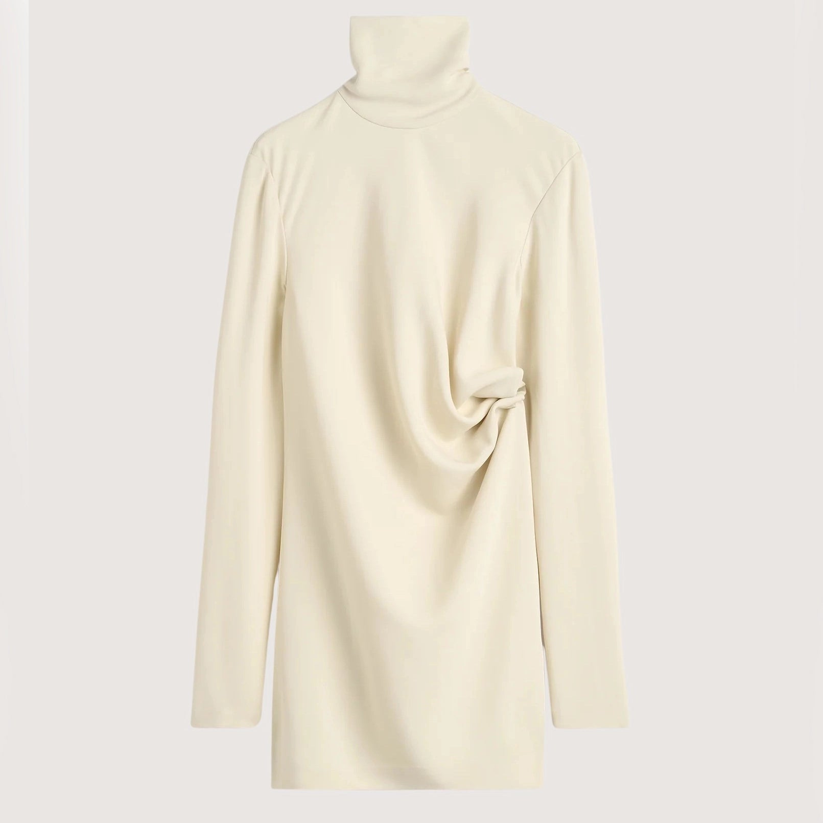 High-Neck Twist Blouse