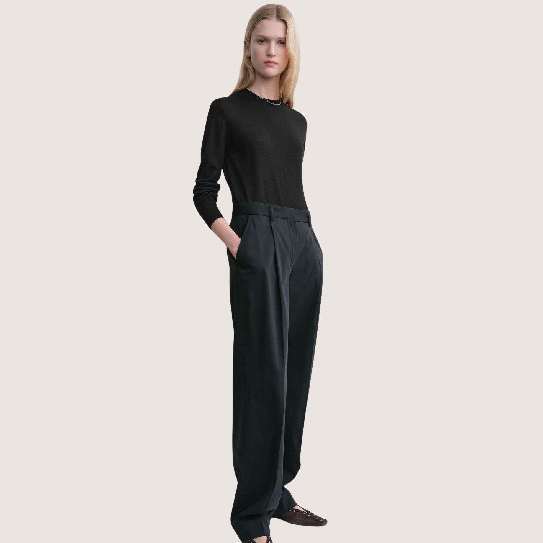 Slanted Pocket Trousers
