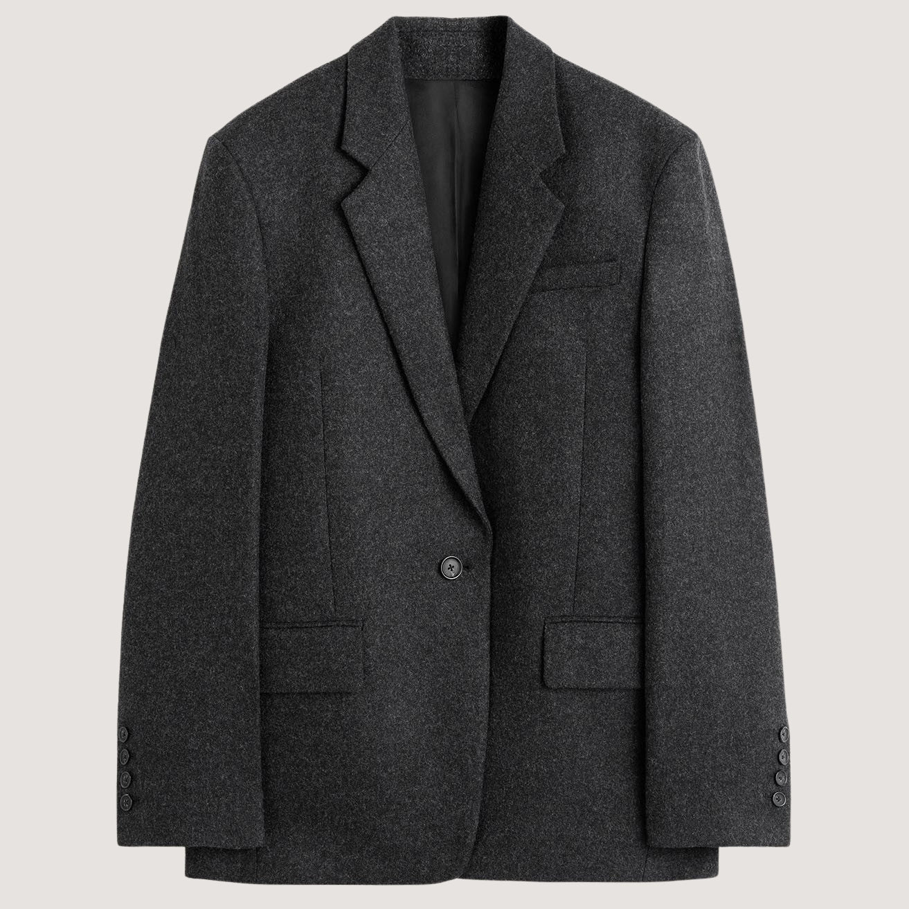 Tailored Flannel Blazer