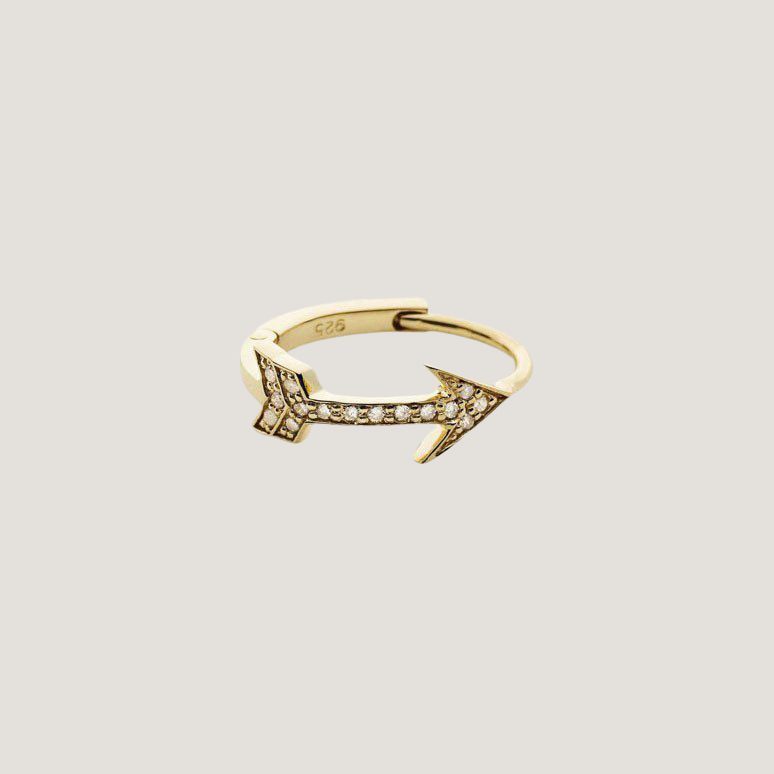 Small Arrow Hoop Diamond