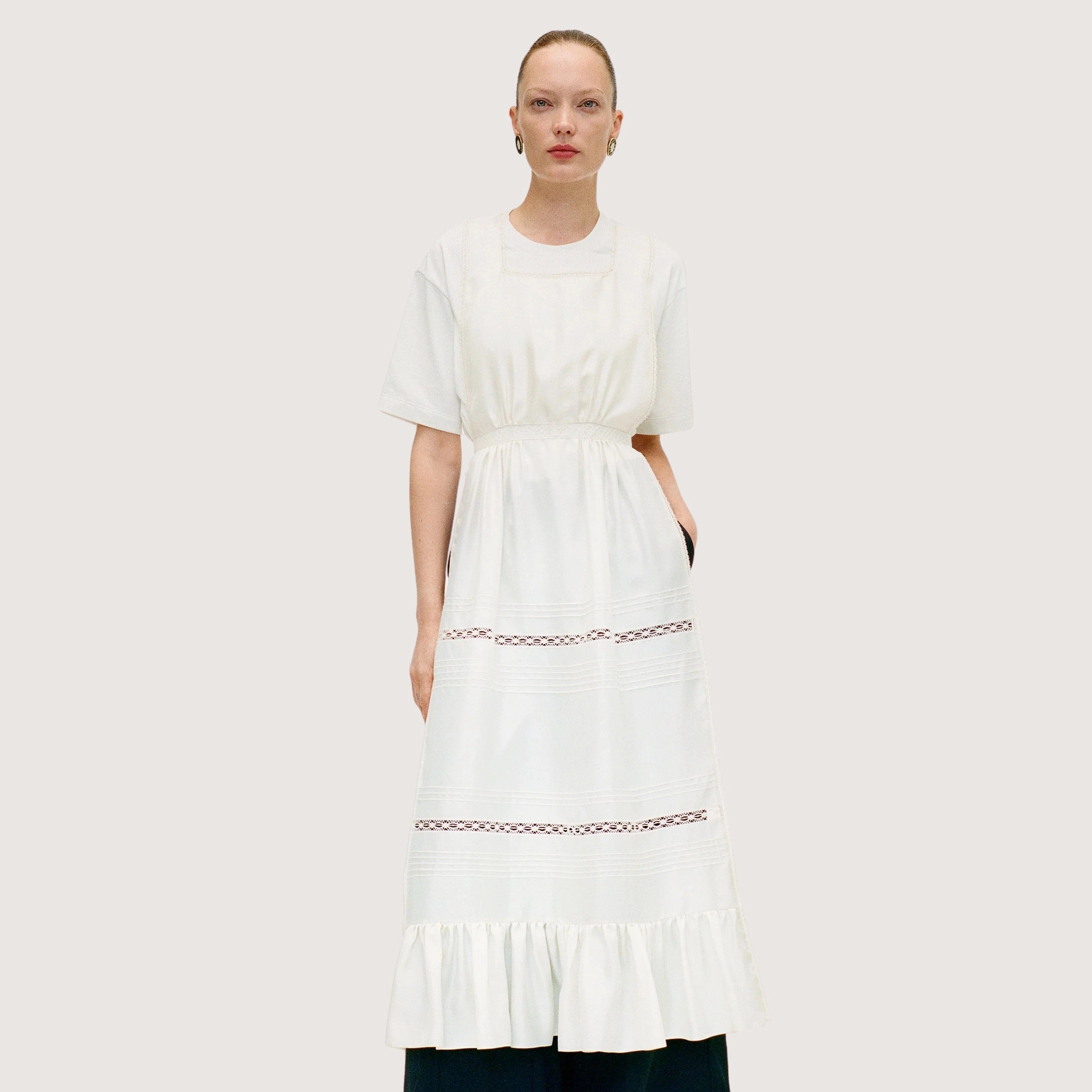 Lace Embellished Apron