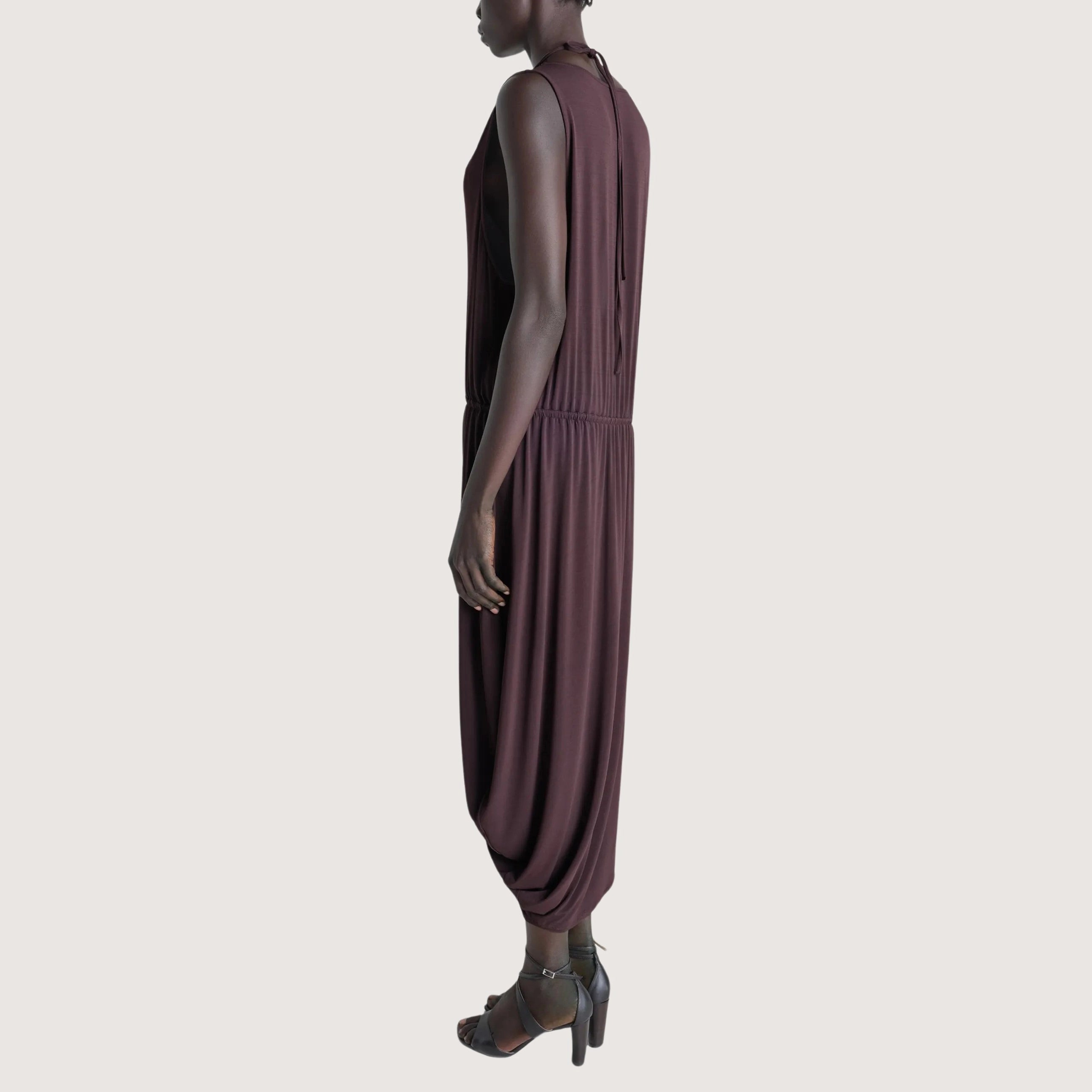 Double Layer Drape Dress