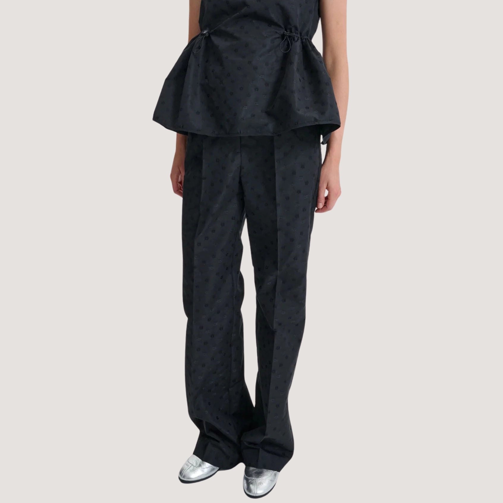 Sonja Trousers - Iris Jacquard