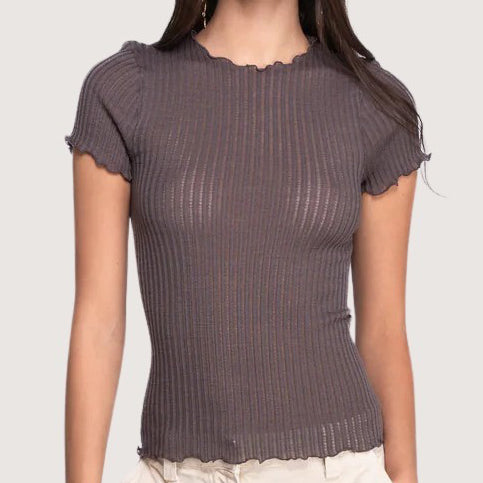 Wool & Silk Short Sleeves - 7493