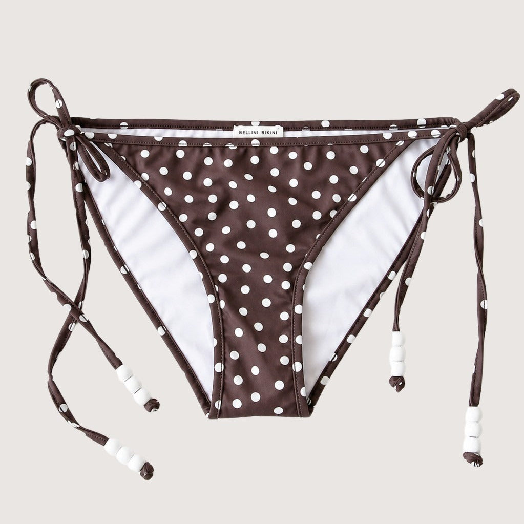 Daphne Bikini Bottom - Brown Dot