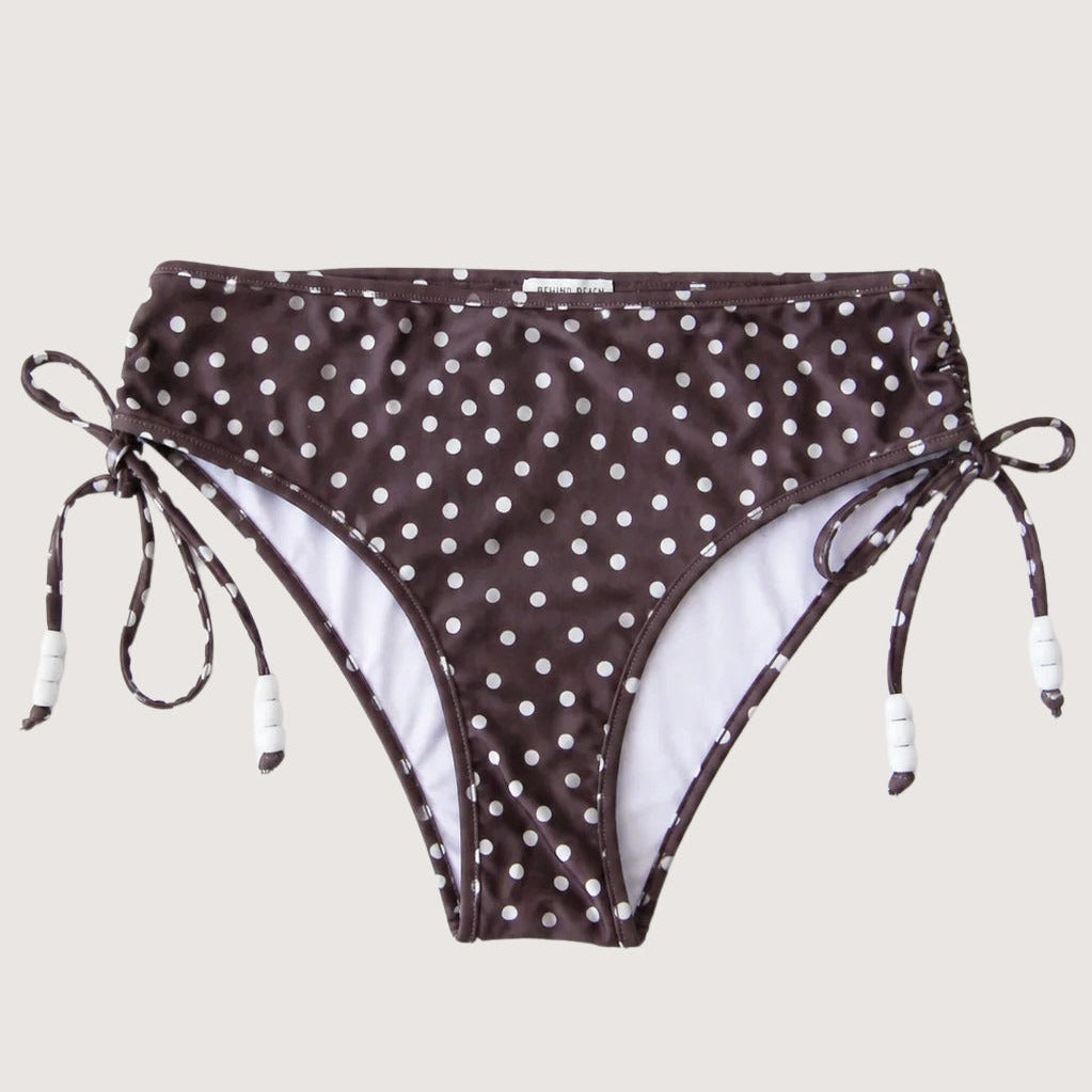 Dolly Bikini Bottom - Brown Dot