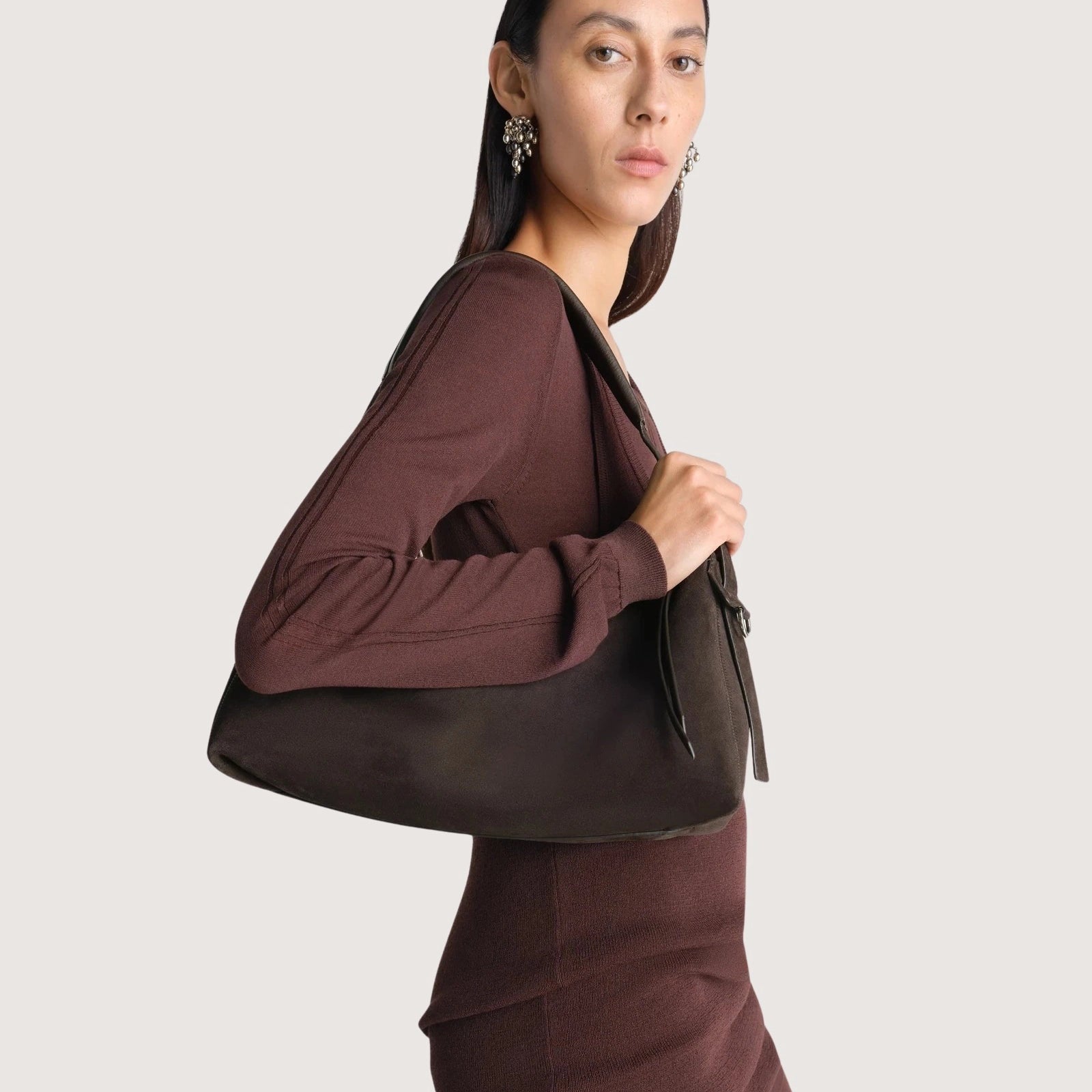 Belted Baguette Bag