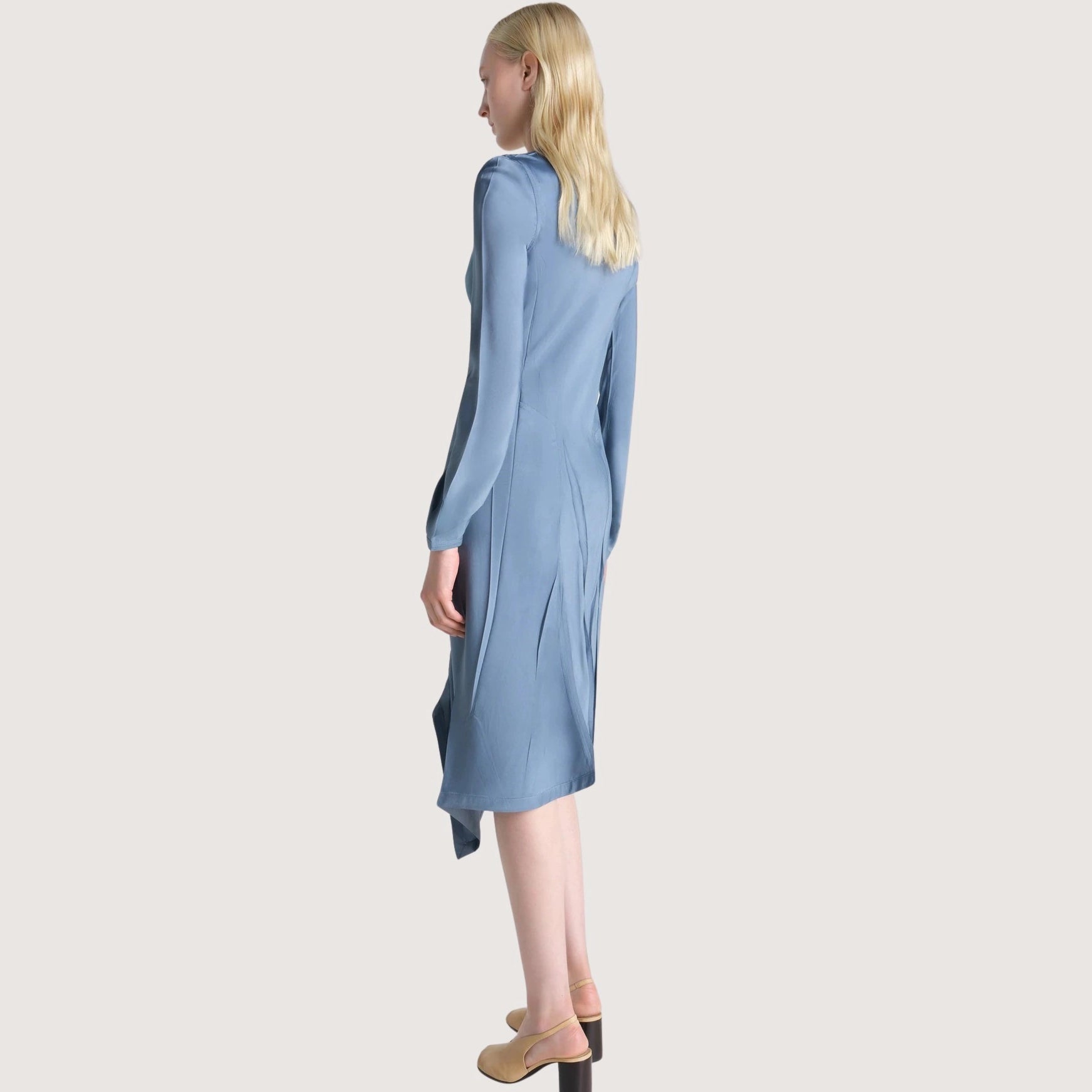 Creased Bias Dress