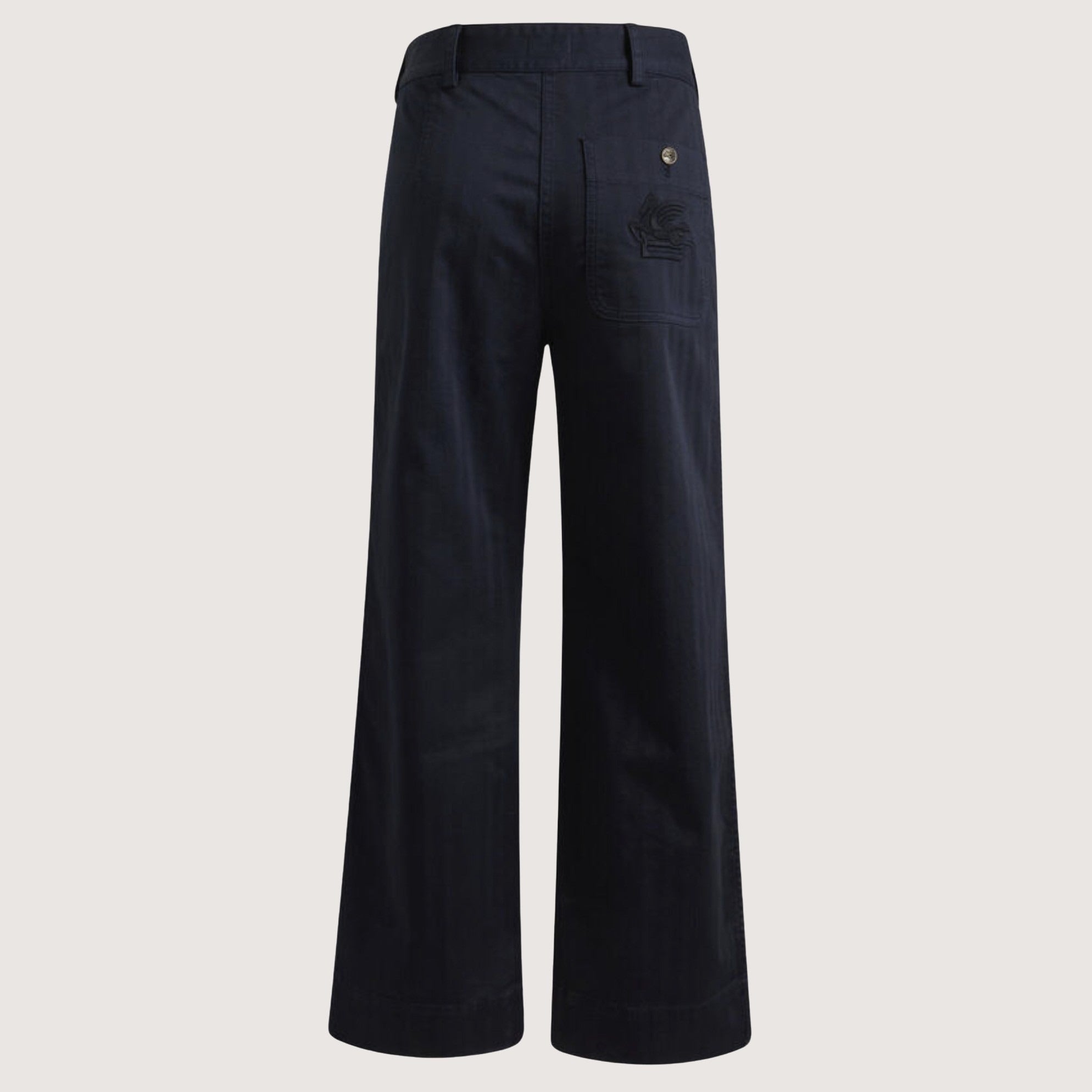 Flared Jeans With Patch Pockets