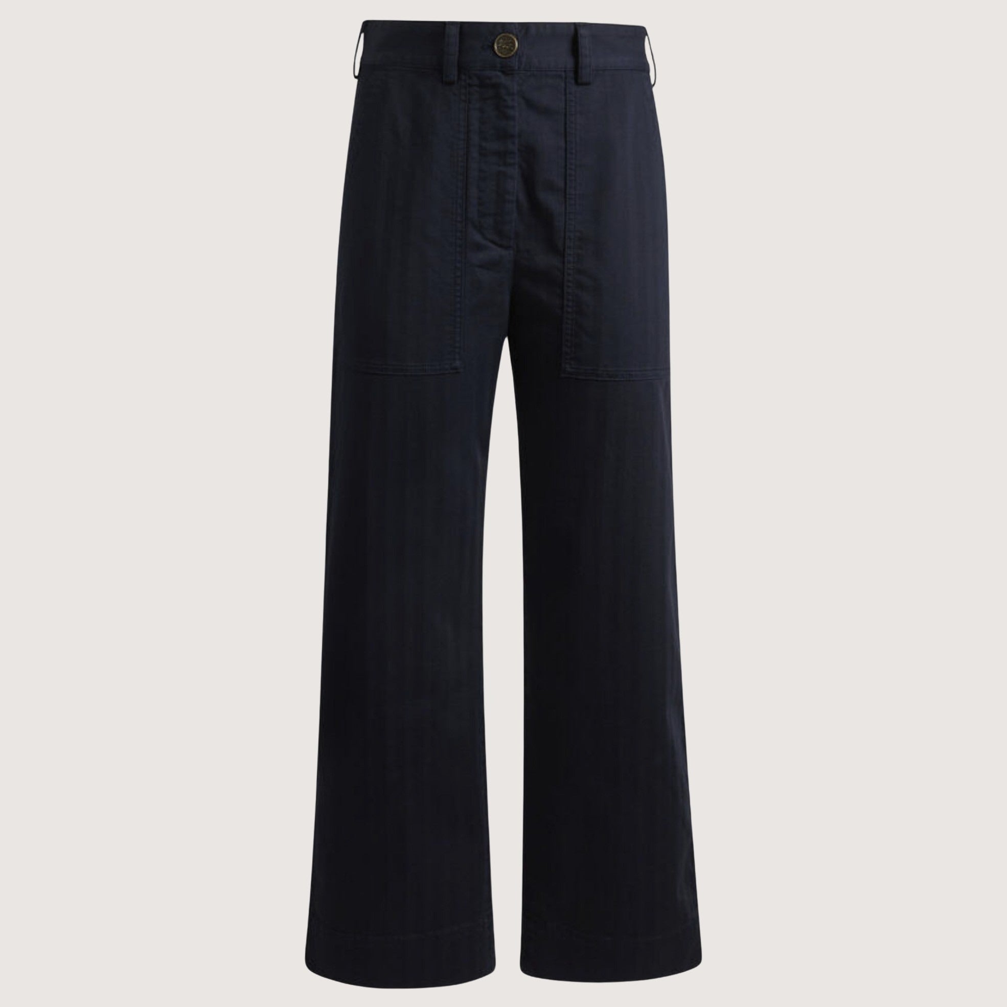 Flared Jeans With Patch Pockets