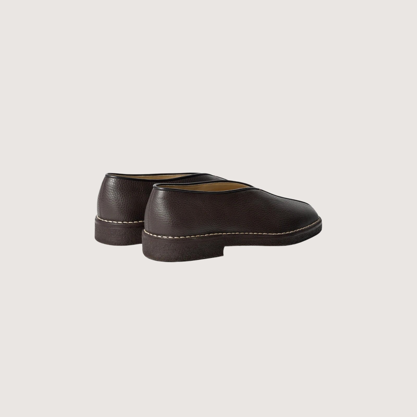Piped Crepe Slippers