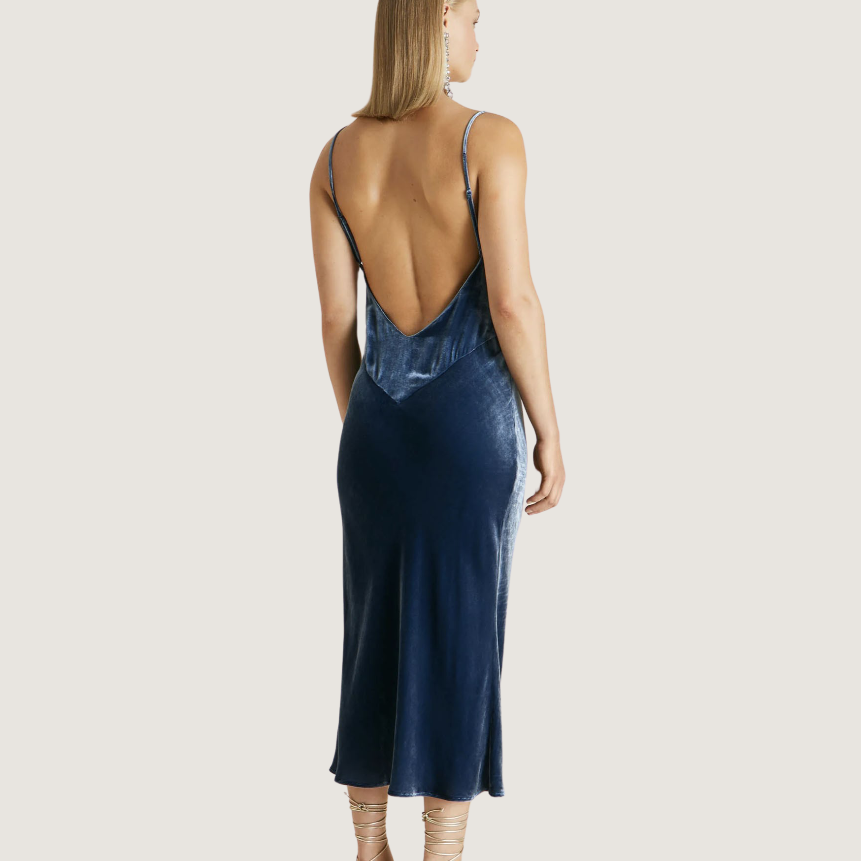 Issa Silk Velvet Slip Dress