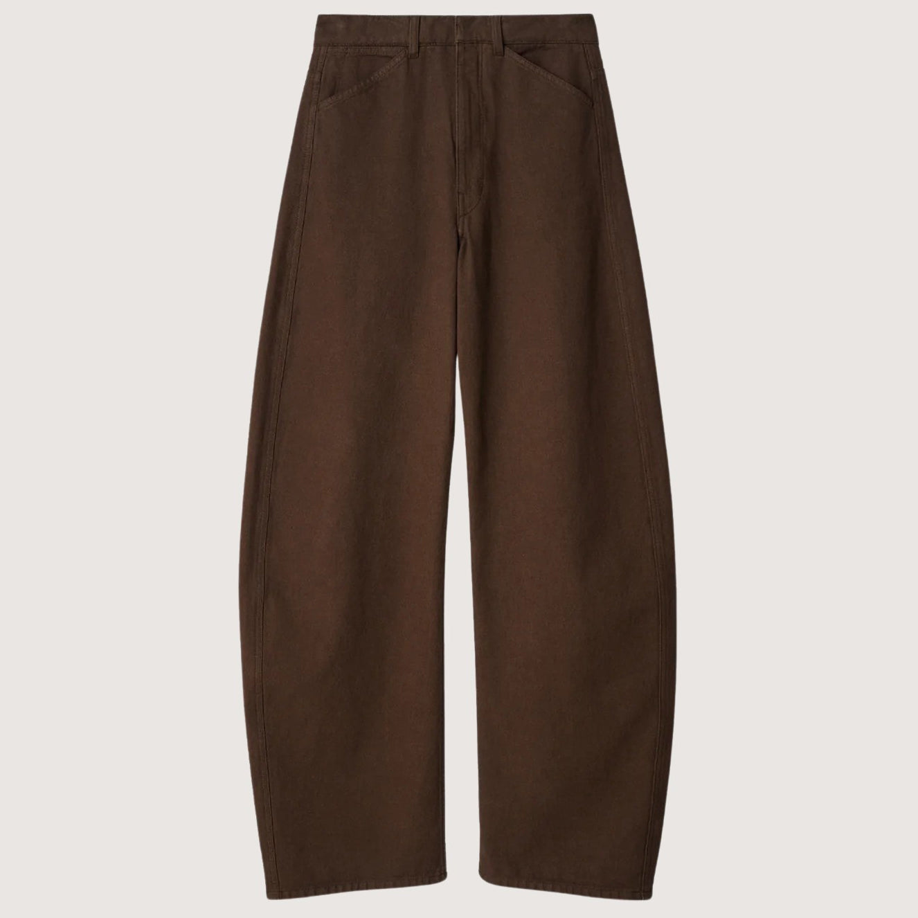 High Waisted Curved Pants