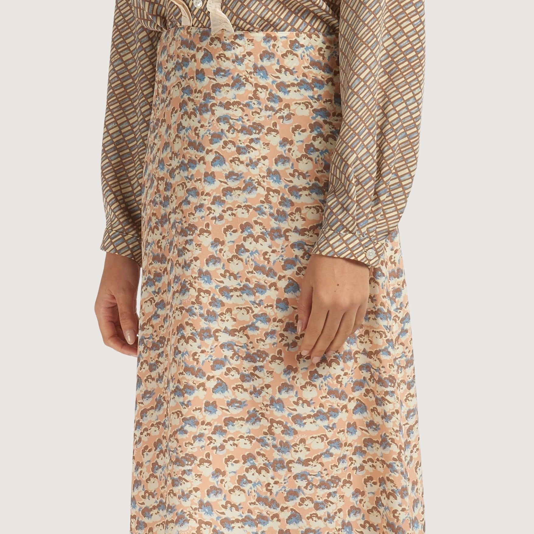 Flower Print Skirt