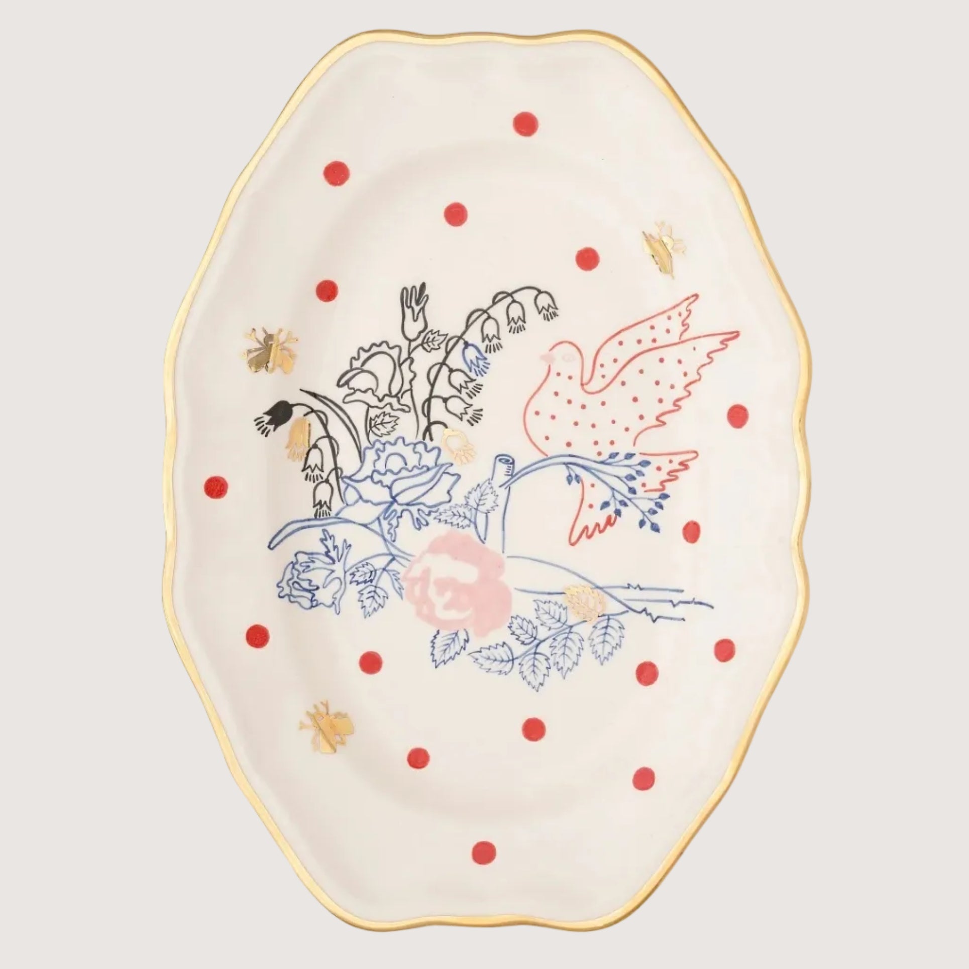 Dove Ornate Plate