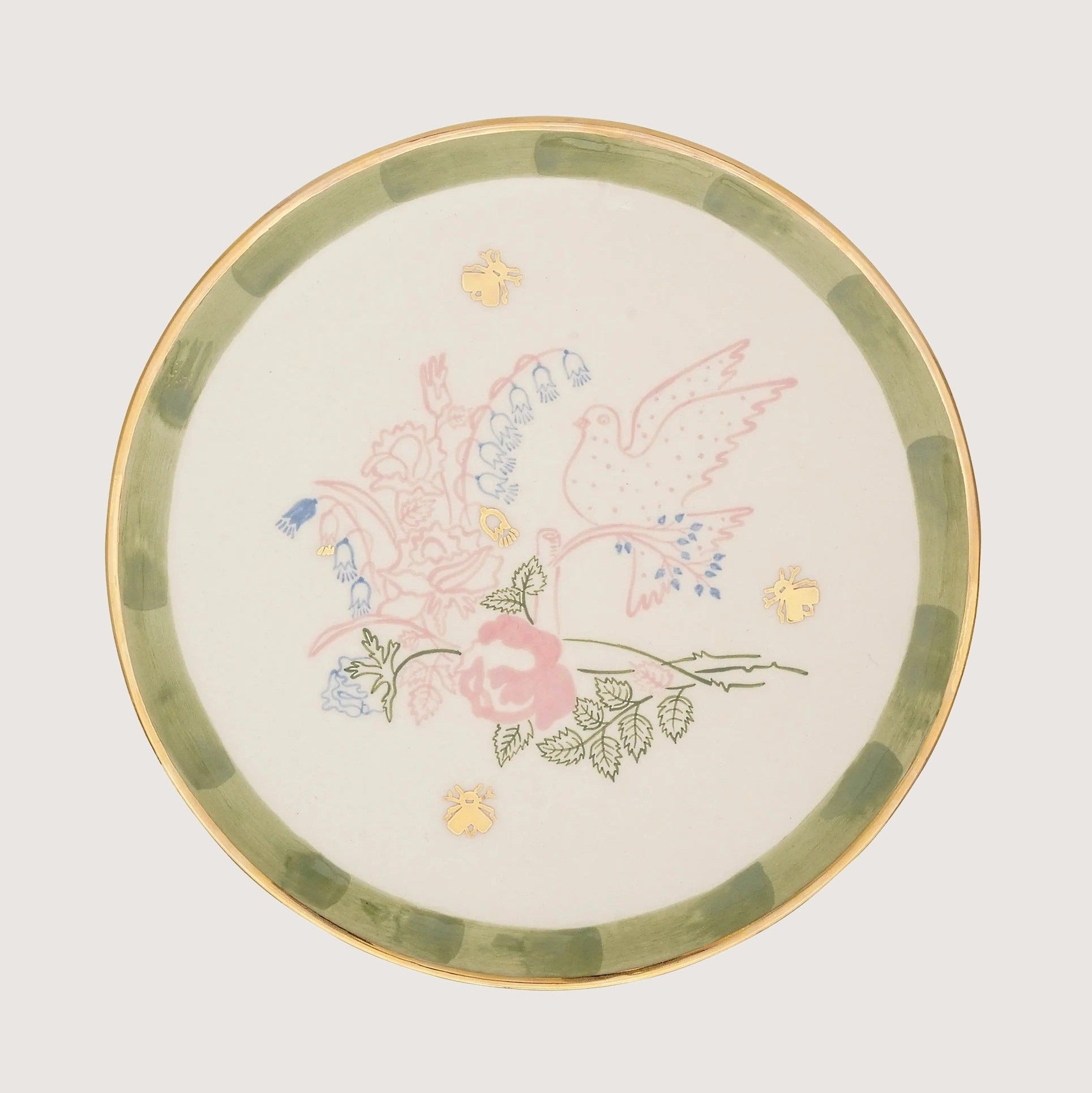 Dove Round Plate 24