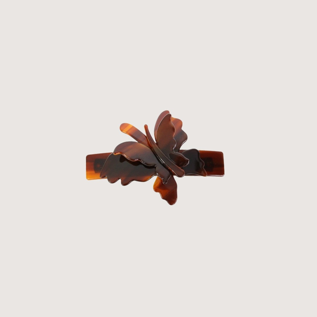 Papillon Barrette - Amber