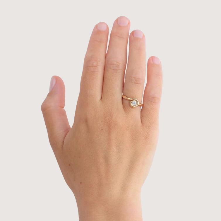 Petite Lago Diamond Ring