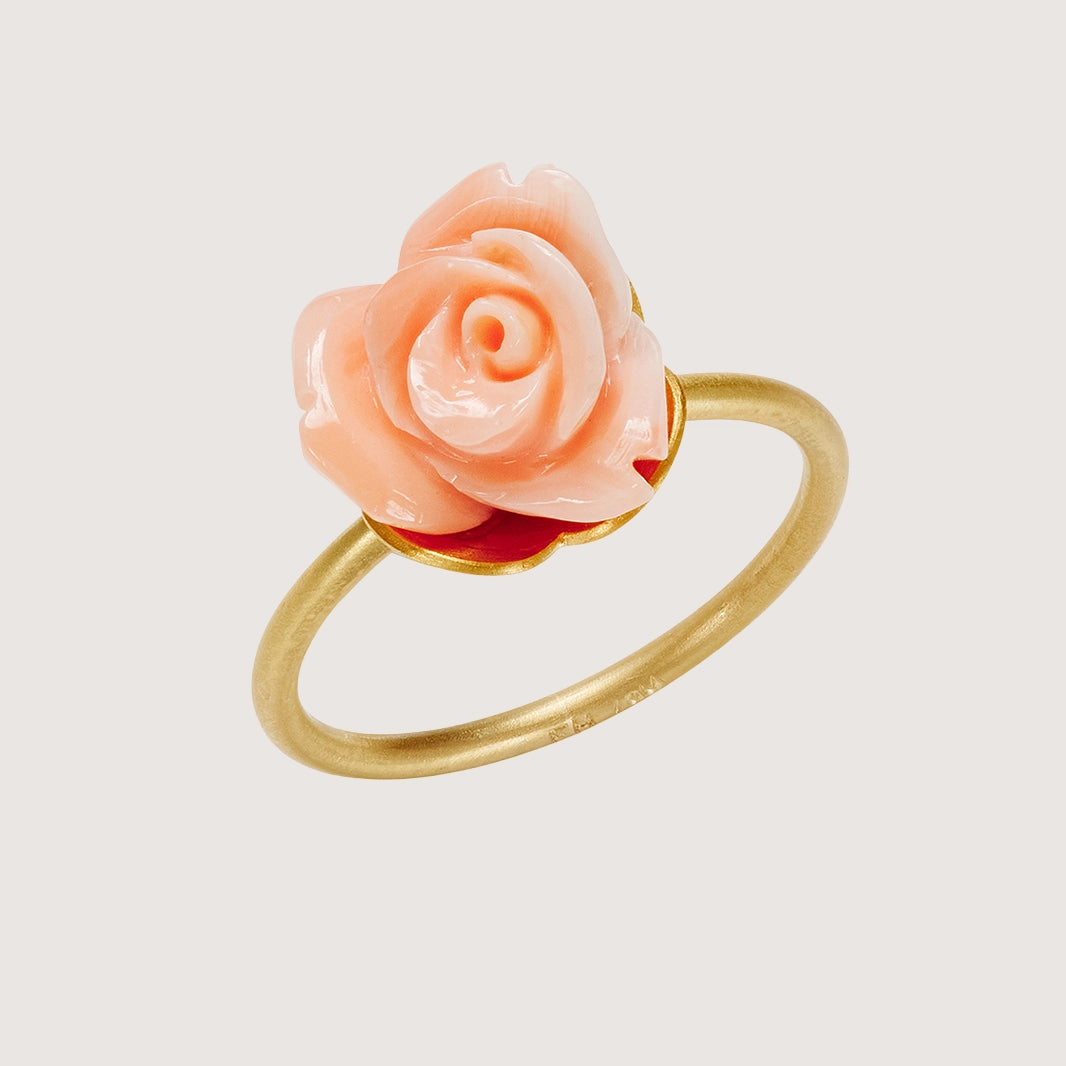 Rose Coral Ring