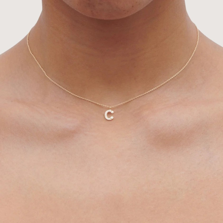 Simple C Necklace