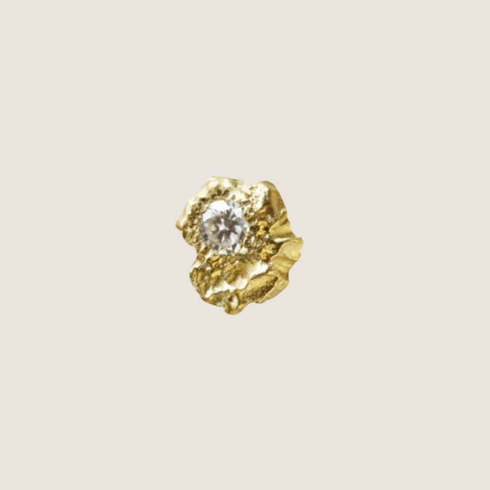 Rock Diamond Earring
