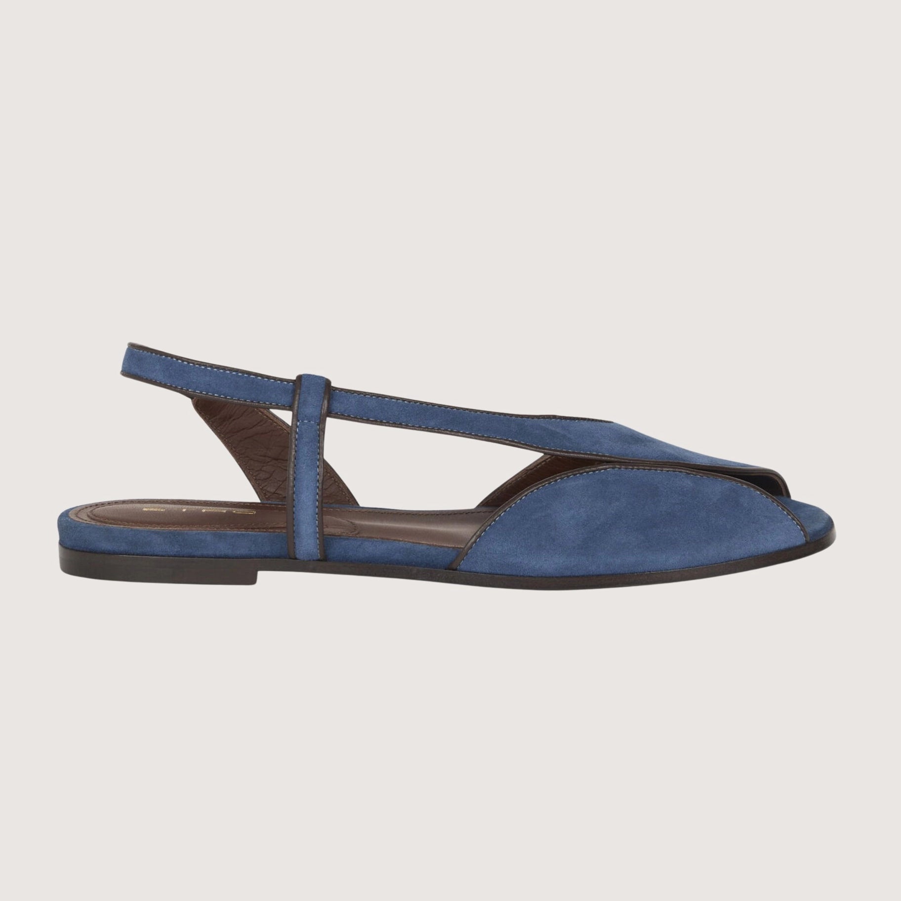Flat Sandal Paisley Suede