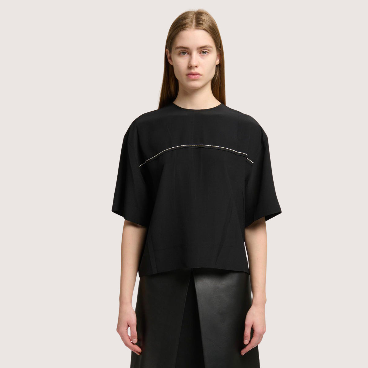 Silk Crepe De Chine Top
