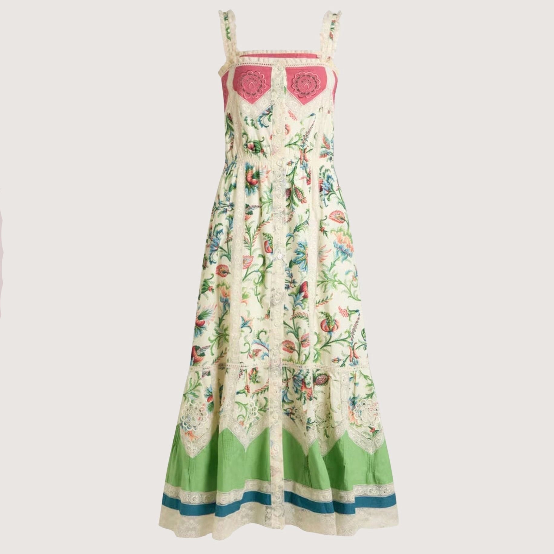 Apron Dress With Lace