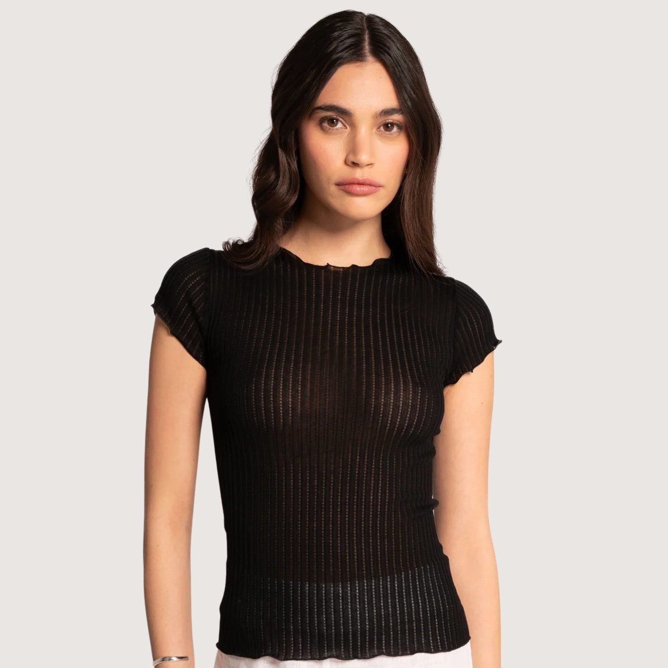Wool & Silk Short Sleeves - 7493