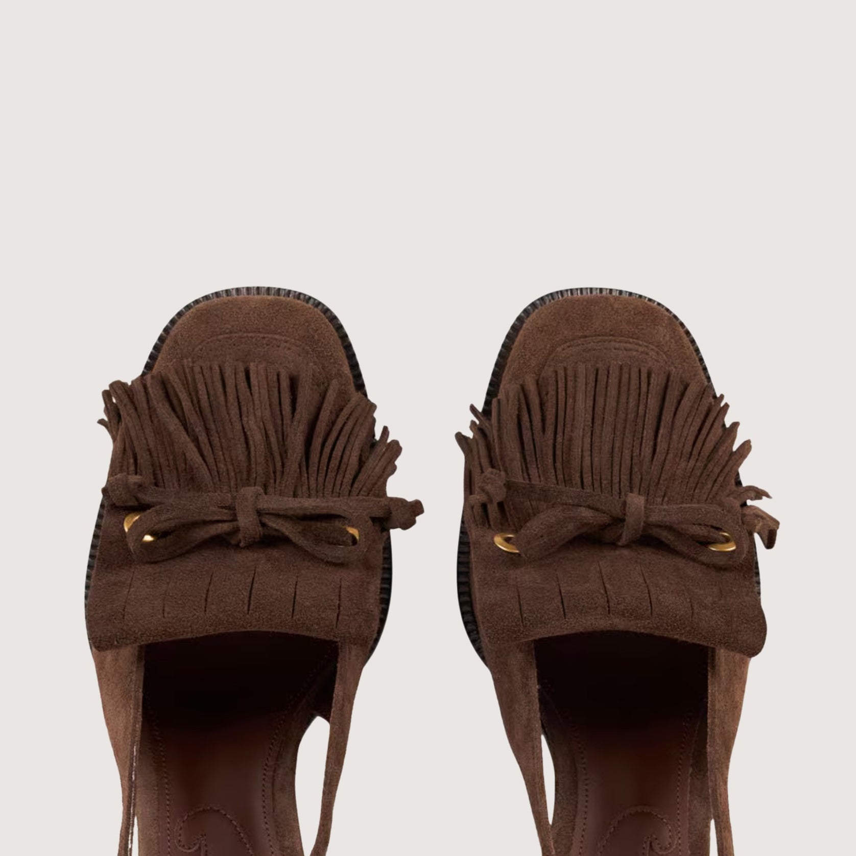Sling-Back Suede Loafers