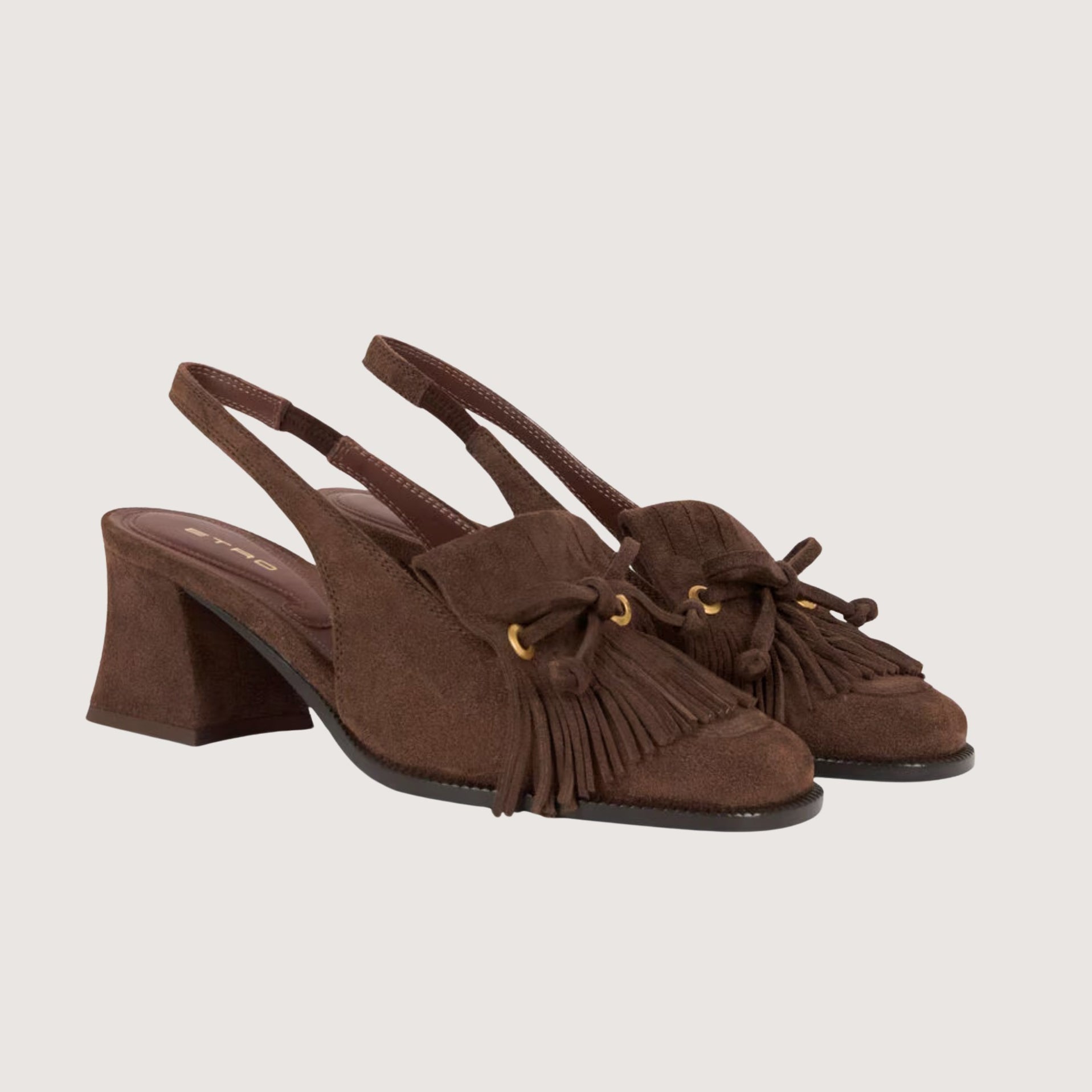 Sling-Back Suede Loafers