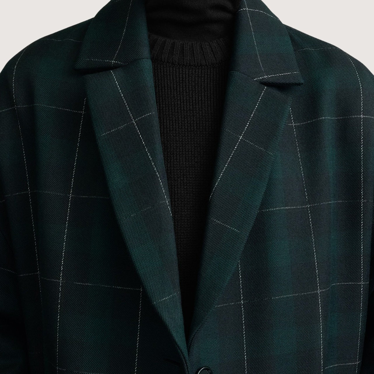 Wool Check Coat