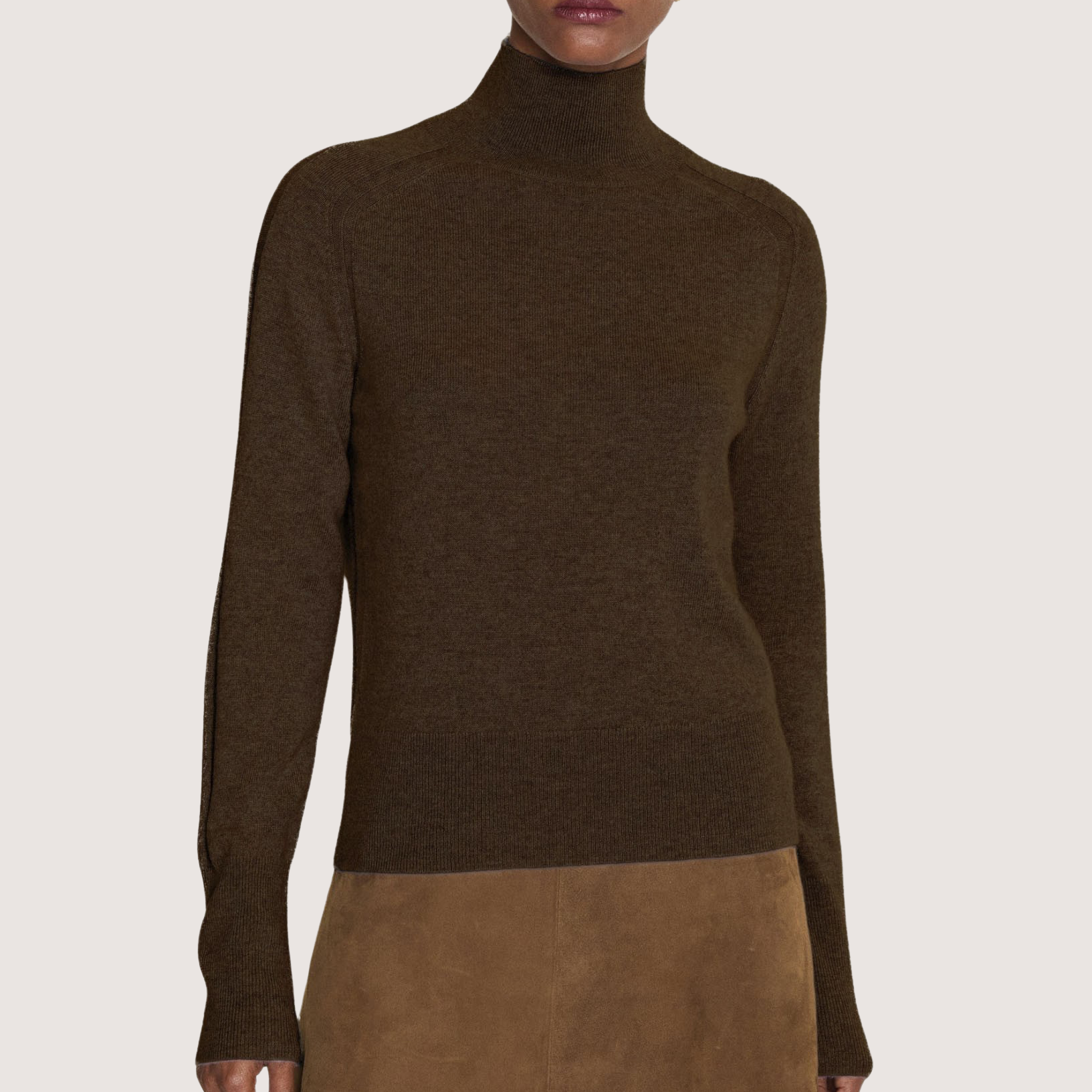 Oxna Light Pure Cashmere High Neck Jumper