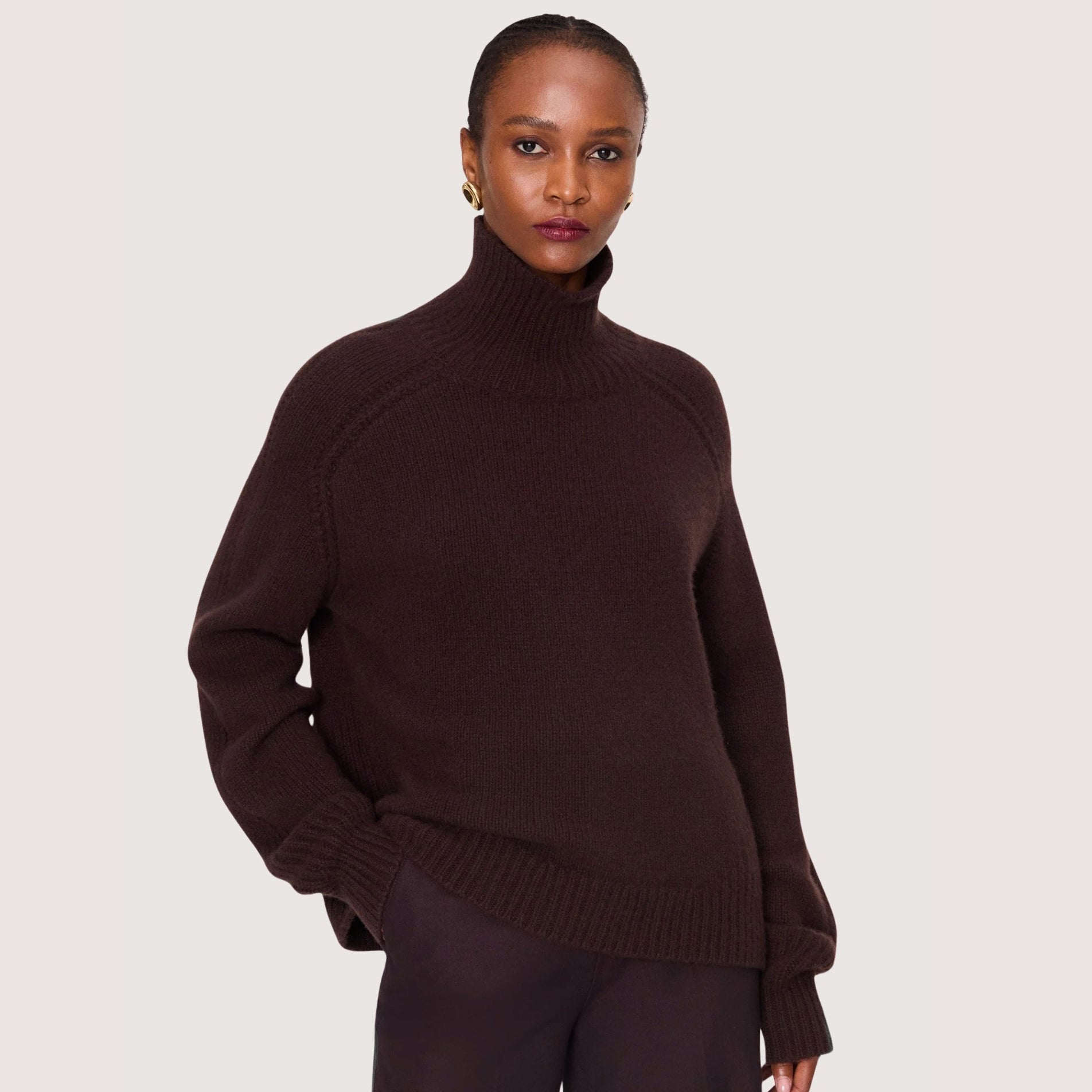 Tilly Lofty Cashmere High Neck Jumper