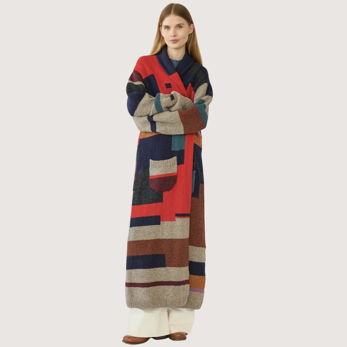Hand Knit Shetlands Wool Cardigan