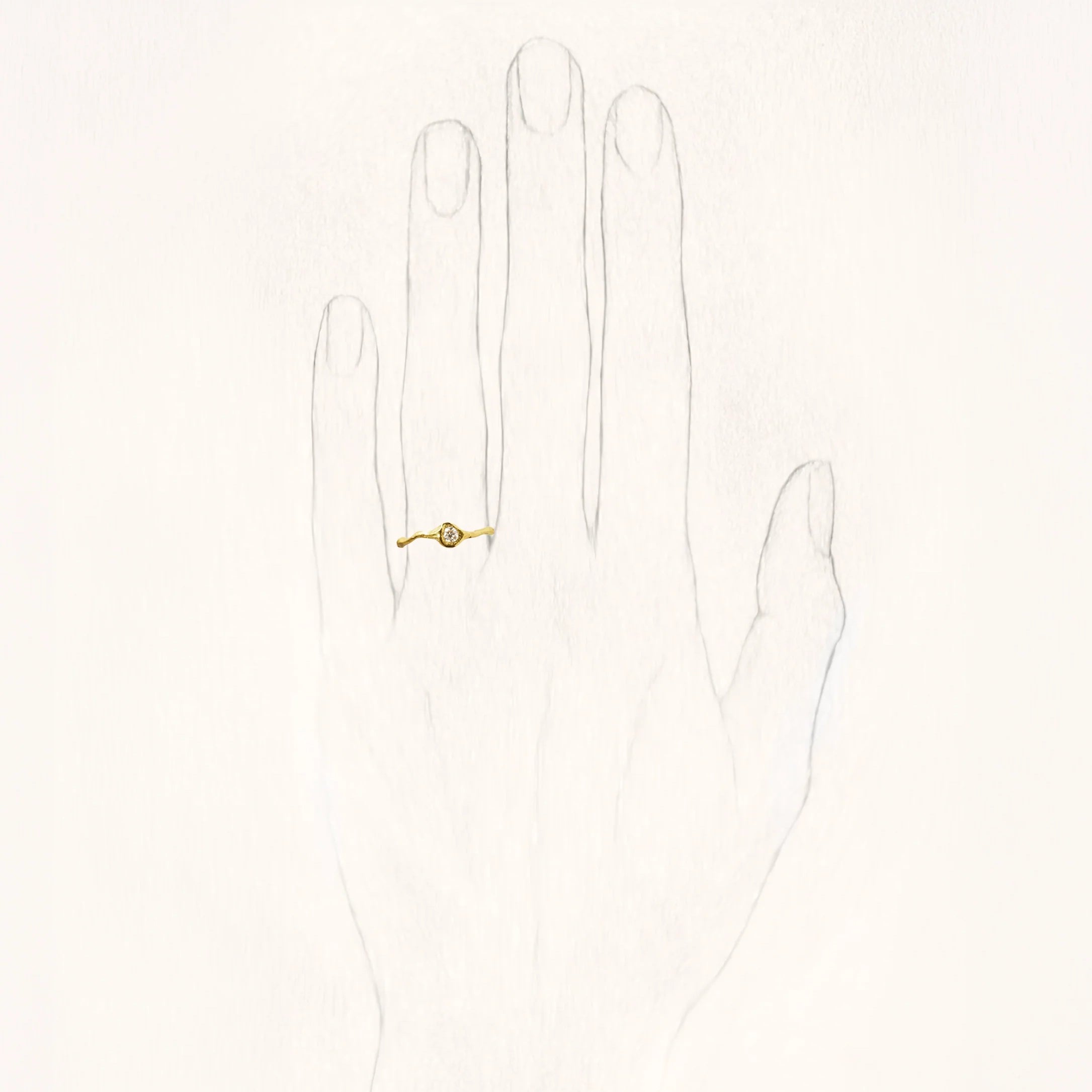 Solitaire Iman Petit Ring - 0.10