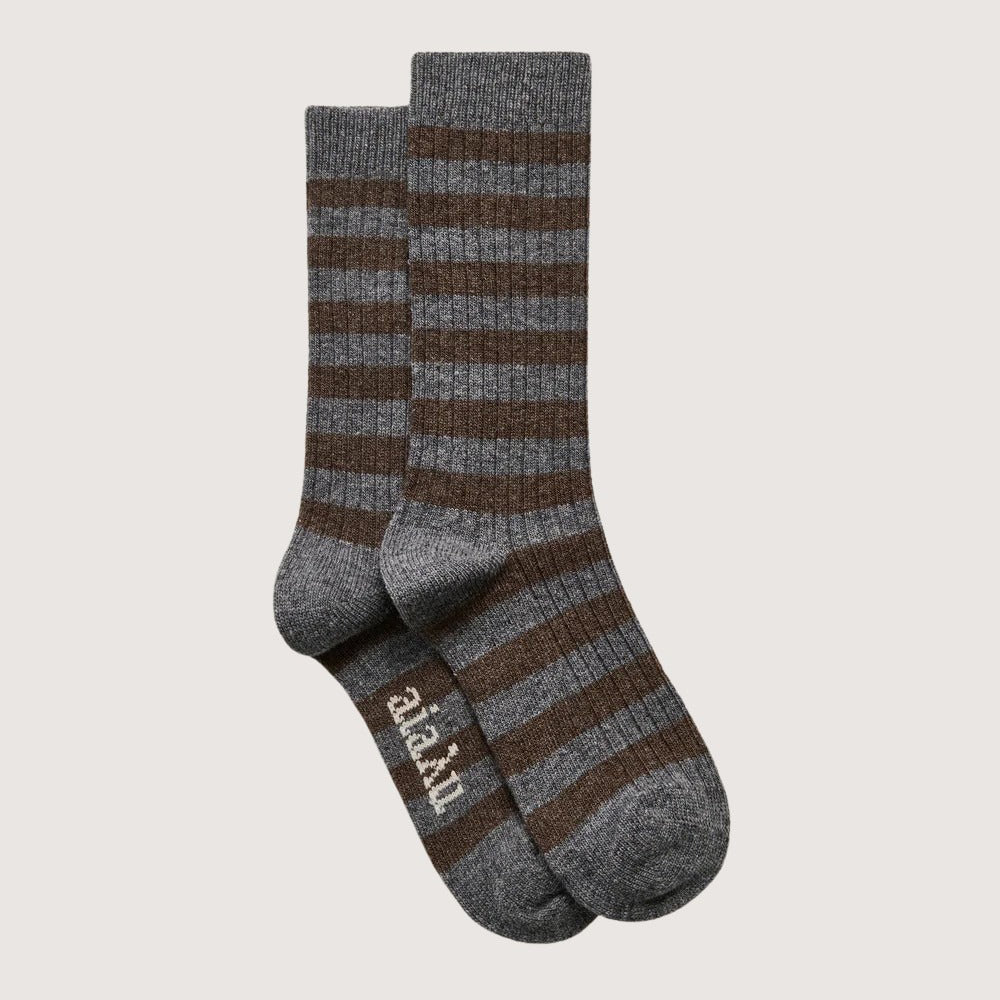 Striped Cashmere Sock
