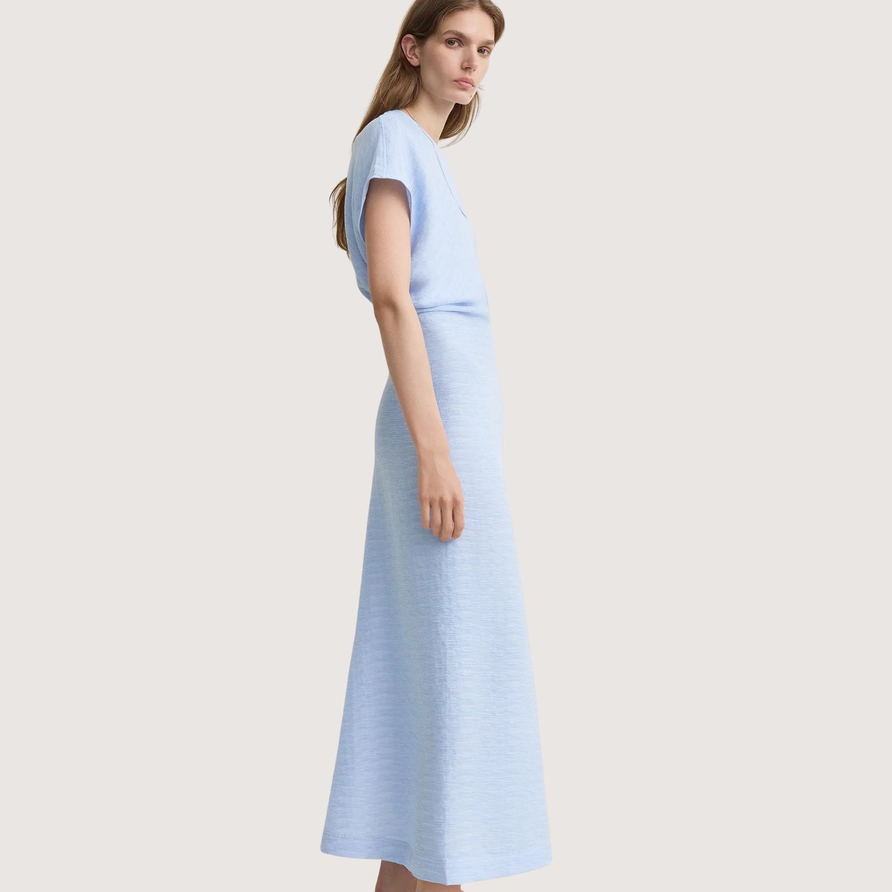 Slouch Waist Dress - Sky
