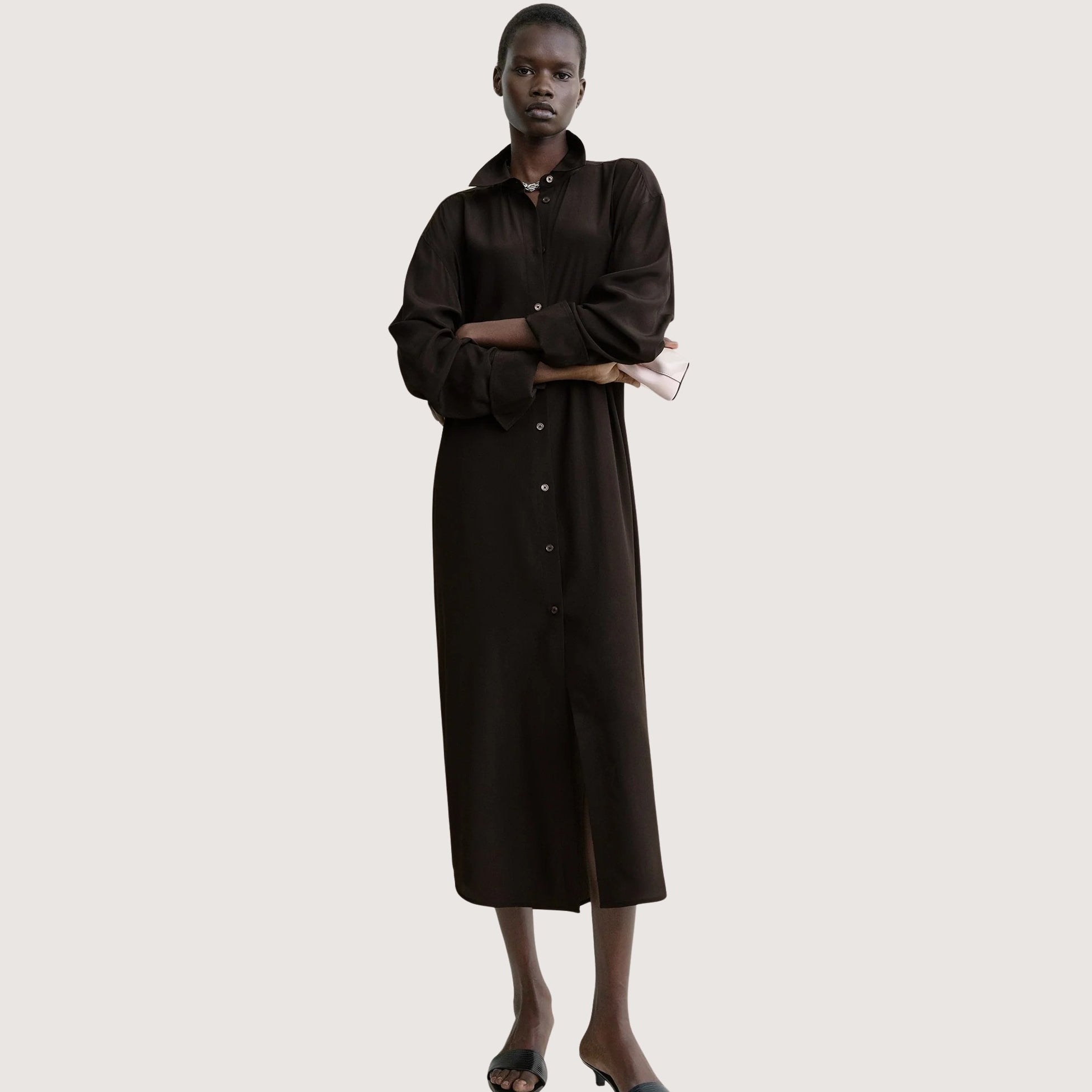 Silk Shirtdress
