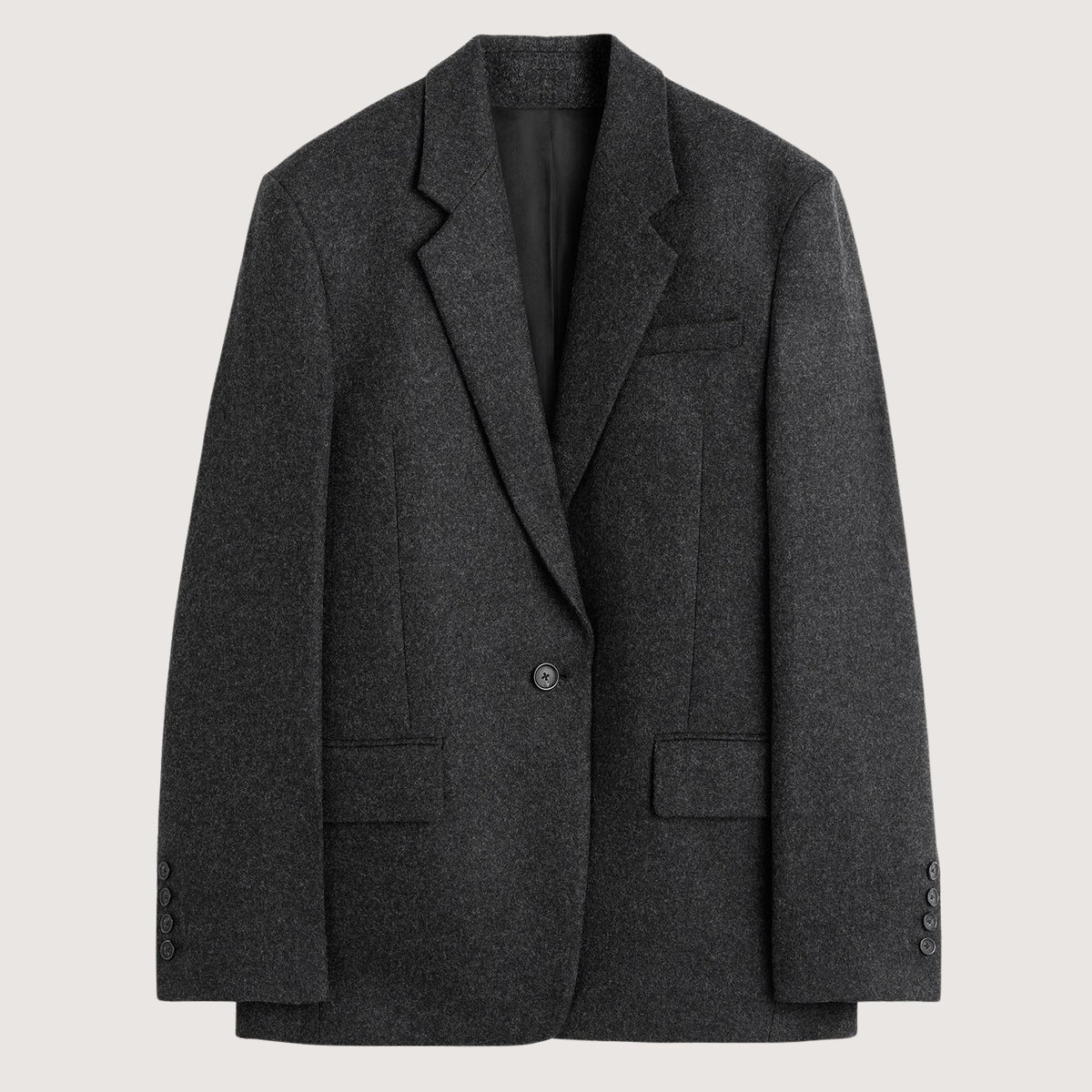 Tailored Flannel Blazer