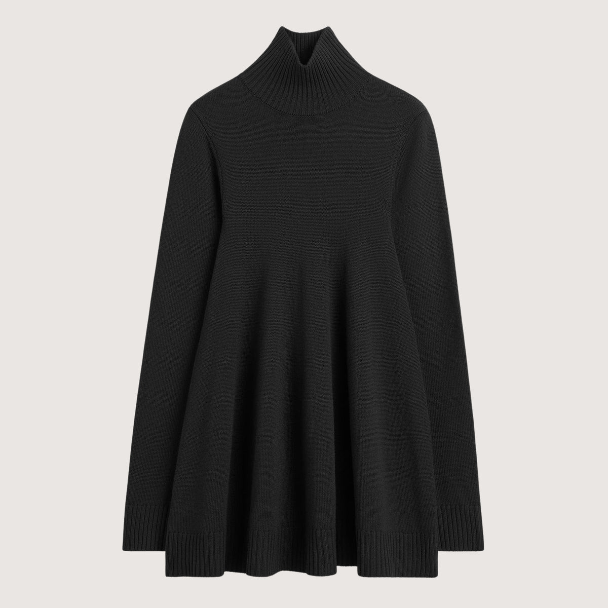 Wool Turtleneck Top
