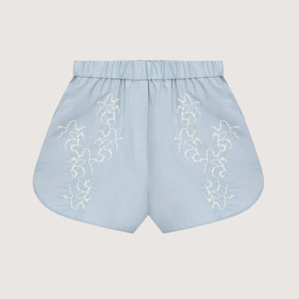 Shorts With Tyn Embroidery