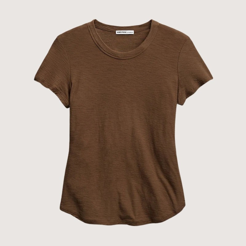 Sheer Slub Crewneck Tee