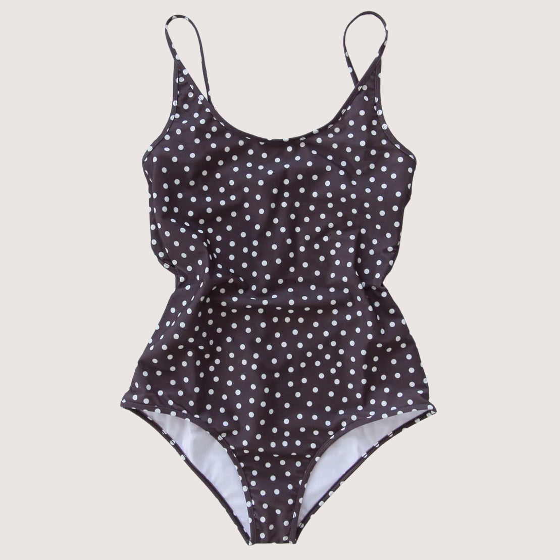 Saona Swimsuit - Brown Dot
