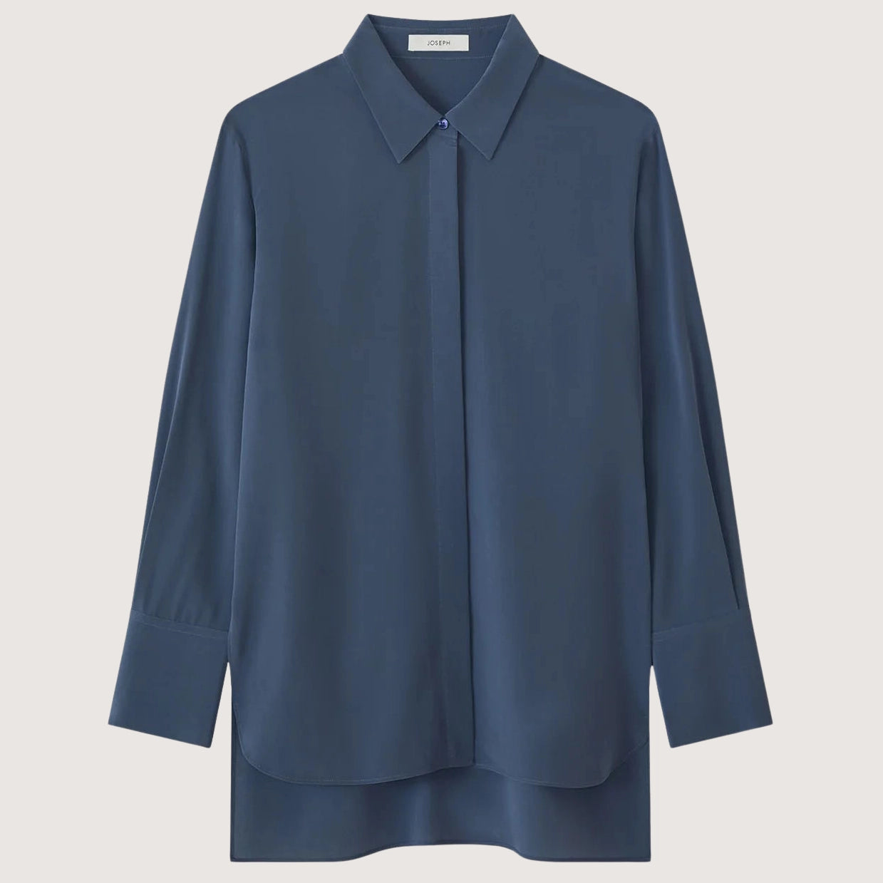 Bold Crepe de Soie Silk Blouse