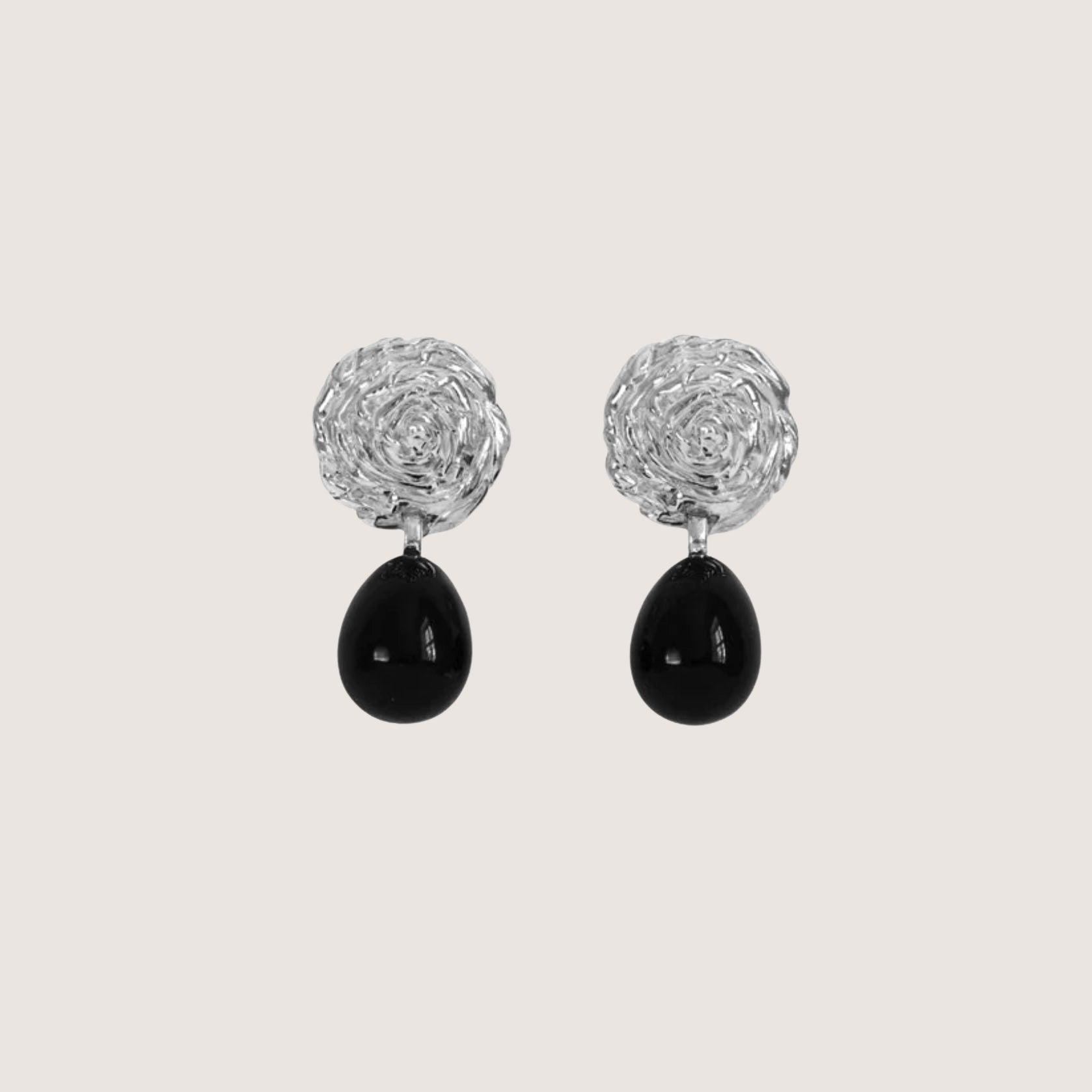 Breton Earrings Onyx