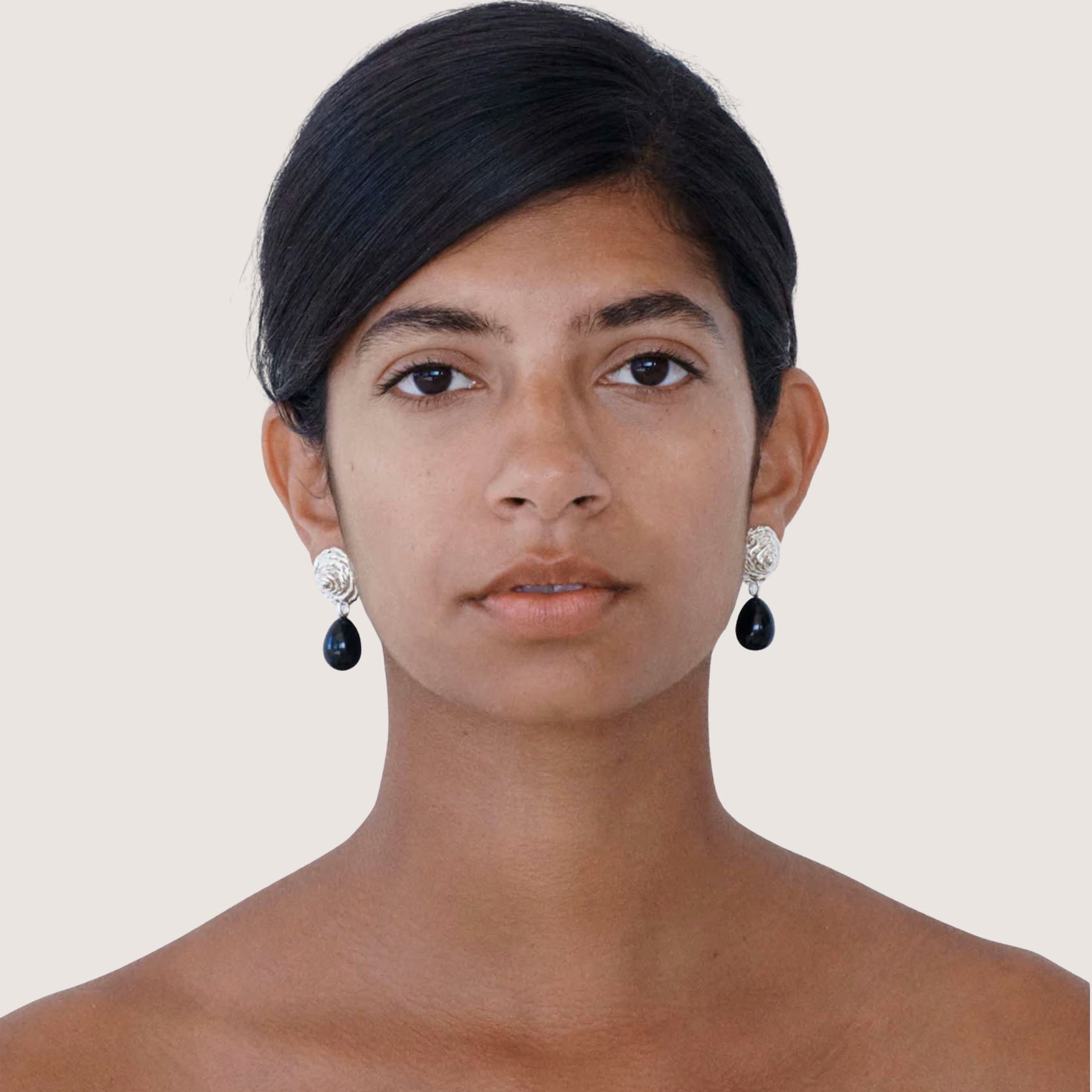 Breton Earrings Onyx