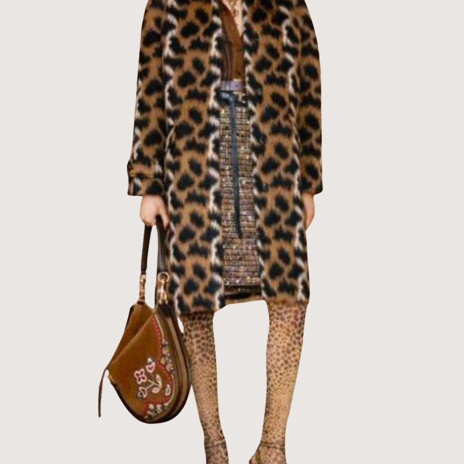 Pony Embroidery Suede - Maxi